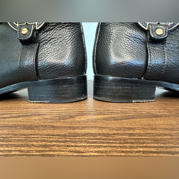 Tory Burch Amanda Black Pebbled Riding Boot Size 6 - Picture 10 of 12